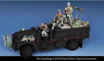 Darius Miniatures F35011 - The Long Range (L.R.D.G.) Desert Patrol, Figures & Accessories WW2