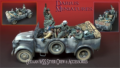 Darius Miniatures F35065 - German SS Steyr Crew & Accessories