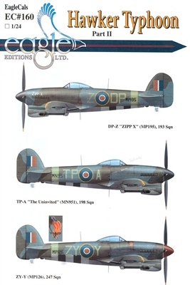 EagleCals EC#24-160 - Hawker Typhoon, Part II