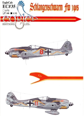 EagleCals EC#32-035 - Schlangenschwarm Fw 190s