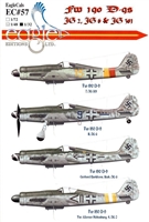 EagleCals EC#32-057 - Fw 190 D-9s (JG 2, JG 6, JG 301)