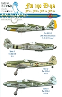 EagleCals EC#32-060 - Fw 190 D-9s (JG 4, JG 6, JG 26, JG 51)