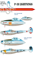 EagleCals EC#32-072 - P-38 Lightnings
