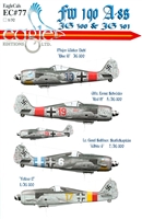 EagleCals EC#32-077 - Fw 190 A-8s (JG 300 & JG 301)