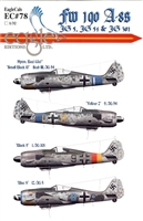 EagleCals EC#32-078 - Fw 190 A-8s (JG 5, JG 54 & JG 301)