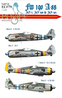 EagleCals EC#32-079 - Fw 190 A-8s (JG 5, JG 300 & JG 301)