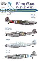 EagleCals EC#32-080 - Bf 109 G-10s (JG 51, JG 52, JG 300 & NJG 11)