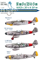 EagleCals EC#32-081 - Bf 109 G-14/AS & G-10s (KG(J) 6, JG 52 & JG 300)