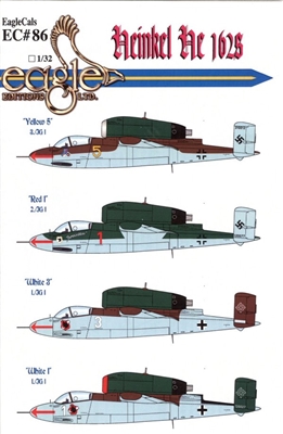 EagleCals EC#32-086 - Heinkel He 162s, Part 1