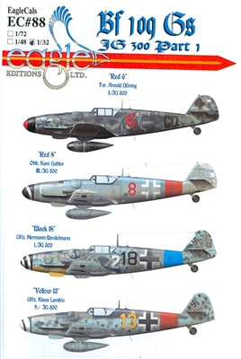 EagleCals EC#32-088 - Bf 109 Gs, JG 300, Part 1