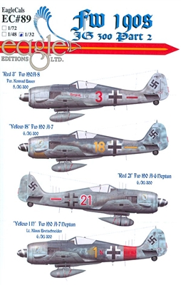 EagleCals EC#32-089 - Fw 190s JG 300, Part 2