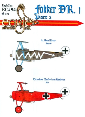 EagleCals EC#32-094 - Fokker DR. 1, Part 2