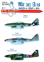 EagleCals EC#32-095 - Me 262 A-1s (KG(J) 54, EJG 2, JG 7)