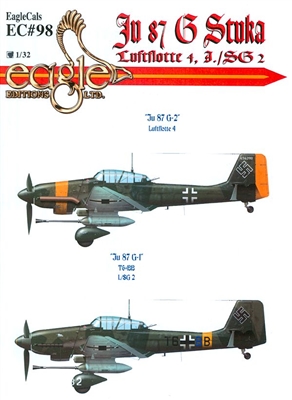 EagleCals EC#32-098 - Ju 87 G Stuka (Luftlotte 4, I./SG 2)