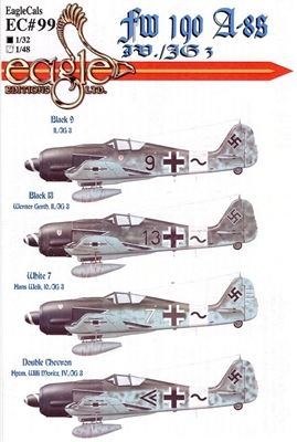 EagleCals EC#32-099 - Fw 190 A-8s (IV./JG 3)