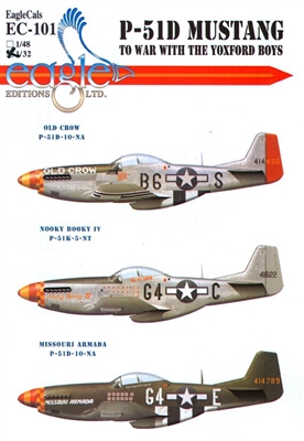 EagleCals EC#32-101 - P-51D Mustang, To War with the Yoxford Boys (Old Crow...)