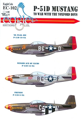 EagleCals EC#32-102 - P-51D Mustang, To War with the Yoxford Boys (Ol Flak Joe..)