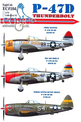 EagleCals EC#32-104 - P-47D Thunderbolt (Chief Seattle...)