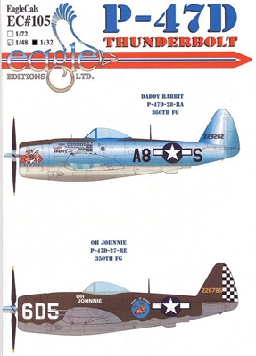 EagleCals EC#32-105 - P-47D Thunderbolt (Daddy Rabbit...)