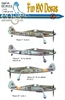 EagleCals EC#32-111 - Fw 190 Doras (Black 3...)