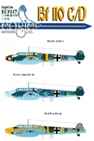 EagleCals EC#32-117 - Bf 110 C/D