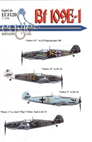 EagleCals EC#32-120 - Bf 109E-1 (Yellow 14...)