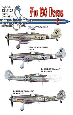 EagleCals EC#32-126 - Fw 190 Doras (Brown 4...)