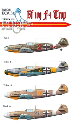 EagleCals EC#32-131 - Bf 109 F-4/Trop, Part 2