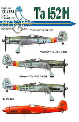 EagleCals EC#32-134 - Ta 152 H (Green 3...)