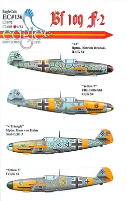 EagleCals EC#32-136 - Bf 109 F-2 (Dietrich Hrabak...)