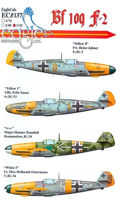 EagleCals EC#32-137 - Bf 109 F-2 (Heinz Jahner...)