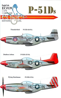 EagleCals EC#32-139 - P-51Ds (Thunderbird...)