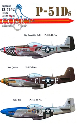 EagleCals EC#32-142 - P-51D Mustangs (Big Beautiful Doll...)