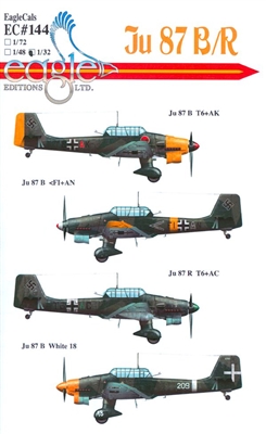EagleCals EC#32-144 - Ju 87 B/R Stukas, Part 2