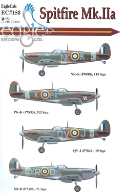 EagleCals EC#32-158 - Spitfire Mk IIa