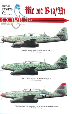 EagleCals EC#32-170 - Me 262 B-1a/U1