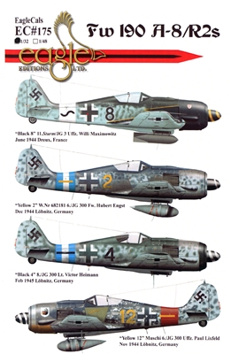 EagleCals EC#32-175 - Fw 190 A-8/R2s