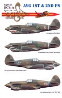 EagleCals EC#32-176 - P-40s of the AVG 1st & 2nd Pursuit Squadron