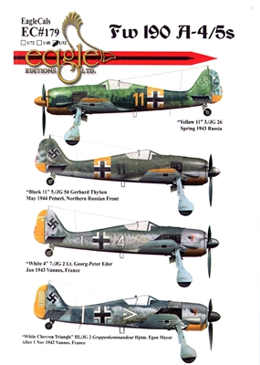EagleCals EC#32-179 - Fw 190 A-4/5s