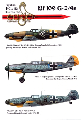 EagleCals EC#32-184 - Bf 109 G-2/4s