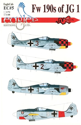 EagleCals EC#48-005 - Fw 190s of JG 1