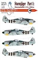 EagleCals EC#48-007 - Sturmjager Part 1:  Sturmstaffel 1 Fw 190A's