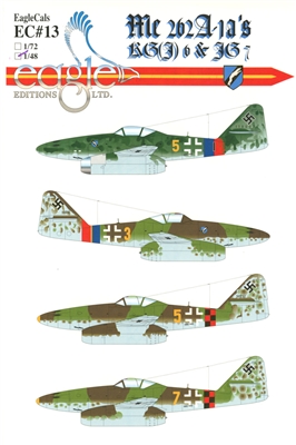 EagleCals EC#48-013 - Me 262 A-1a's KG(J) 6 & JG 7 (1/48 scale)