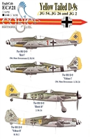 EagleCals EC#48-021 - Yellow Tailed D-9s (JG 54, JG 26 & JG 2)