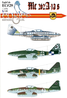 EagleCals EC#48-029 - Me 262 A-1as