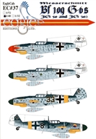 EagleCals EC#48-037 - Messerschmitt Bf 109 G-6s (JG 50 & JG 302)