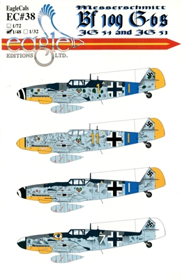 EagleCals EC#48-038 - Messerschmitt Bf 109 G-6s (JG 54 & JG 51)