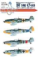 EagleCals EC#48-040 - Messerschmitt Bf 109 G-6 (JG 11, JG 54)