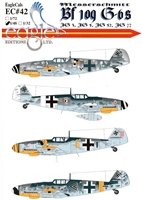 EagleCals EC#48-042 - Messerschmitt Bf 109 G-6s (JG 3, JG 5, JG 52, JG 77)