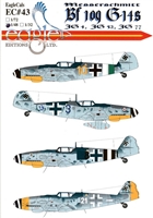 EagleCals EC#48-043 - Messerschmitt Bf 109 G-14s (JG 4, JG 52, JG 77)